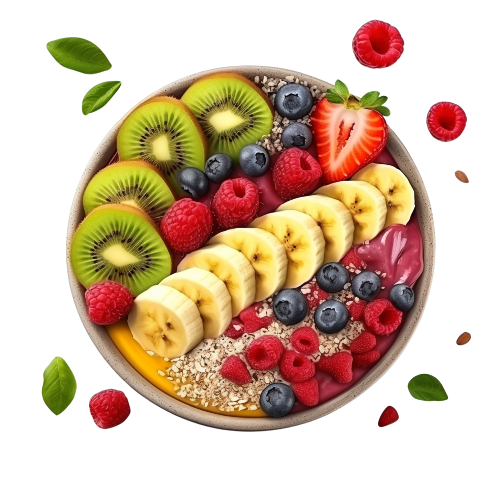 AI generated Smoothie bowl clip art png
