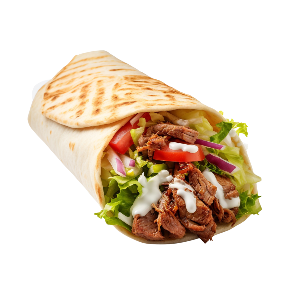 ai généré shawarma agrafe art png