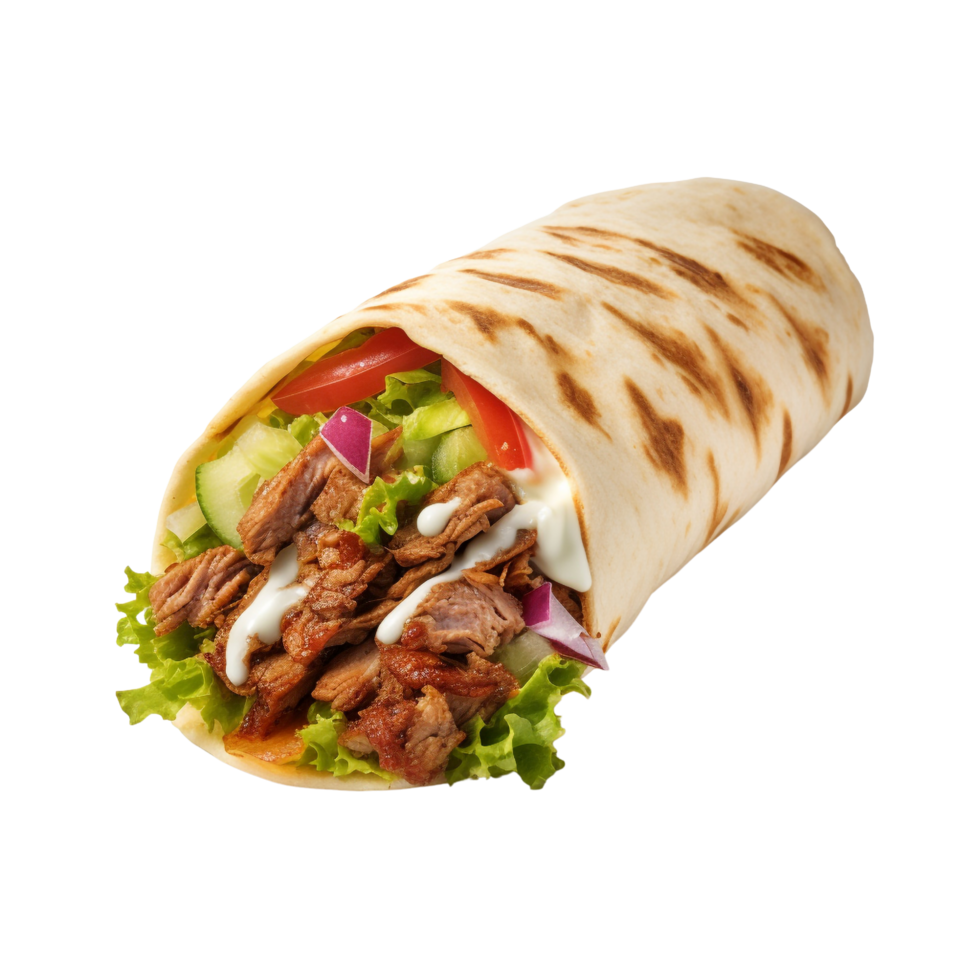 AI generated Shawarma clip art png
