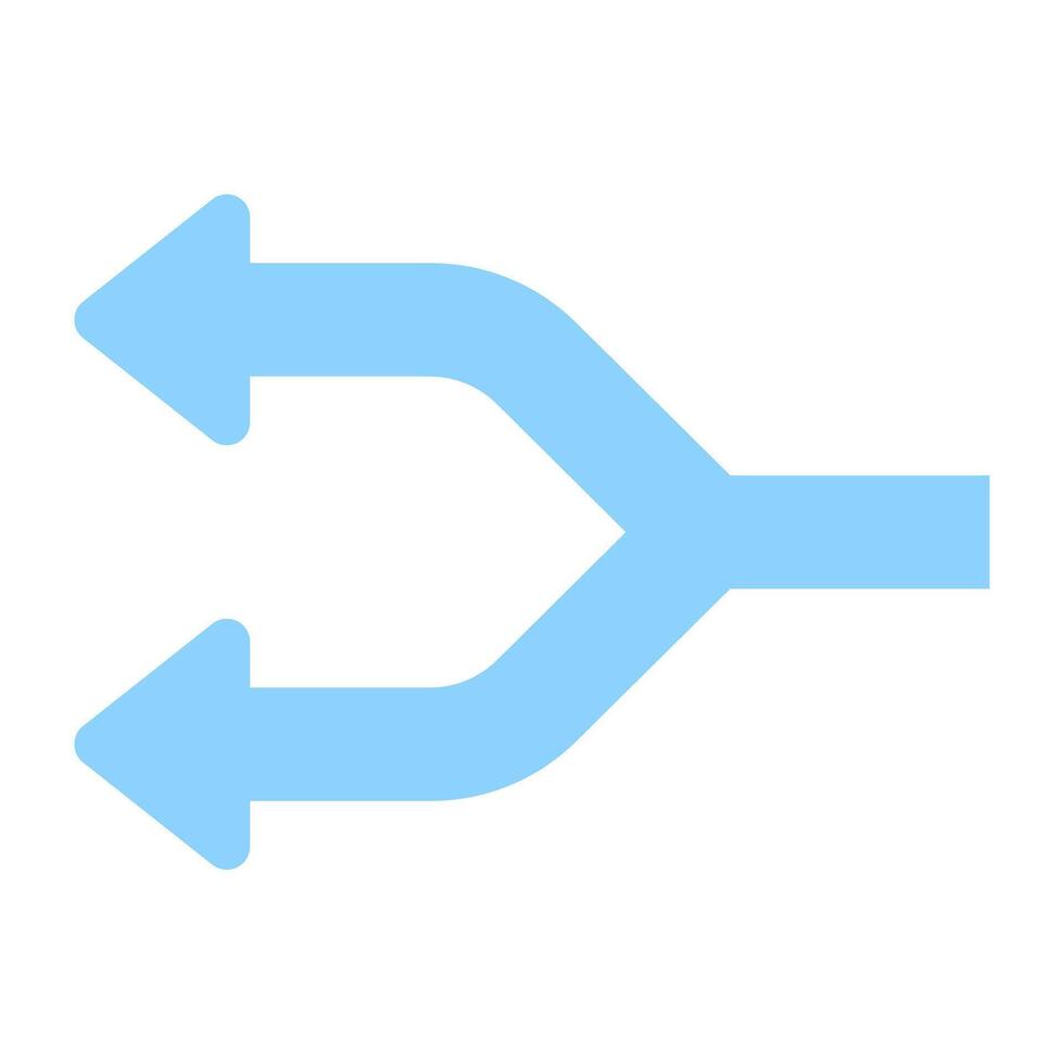 An icon design of two way arrows vector