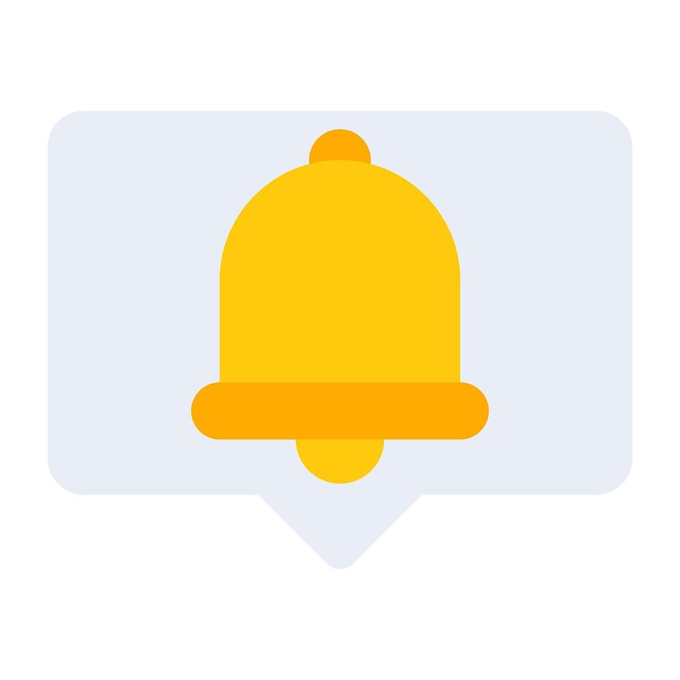 A flat design, icon of message notification vector