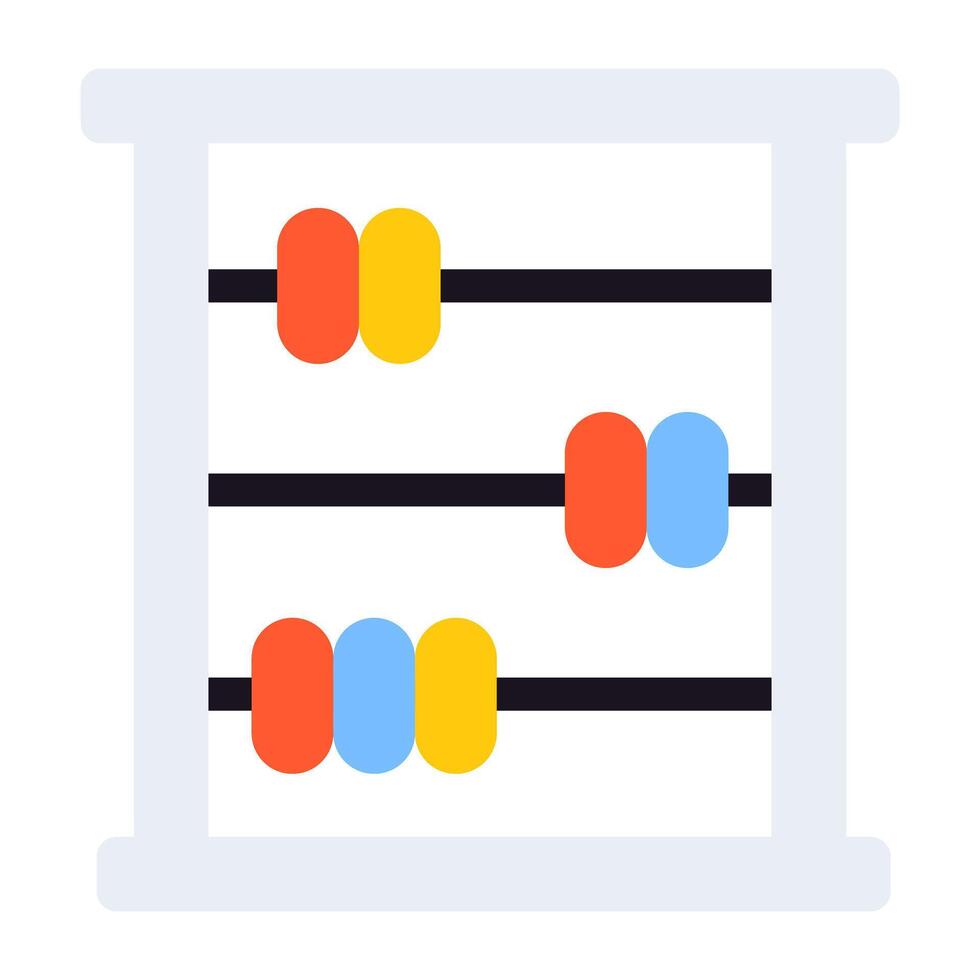 A flat design, icon of volume equalizer vector