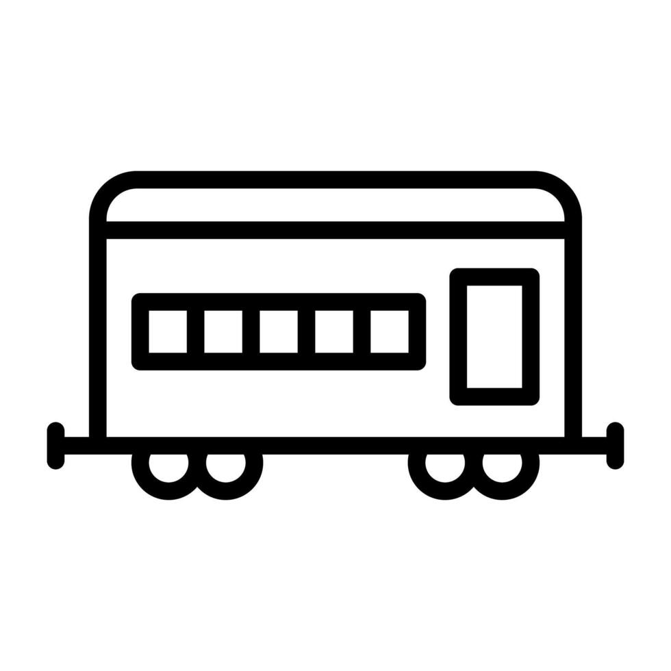 An icon design of freight train, editable vector