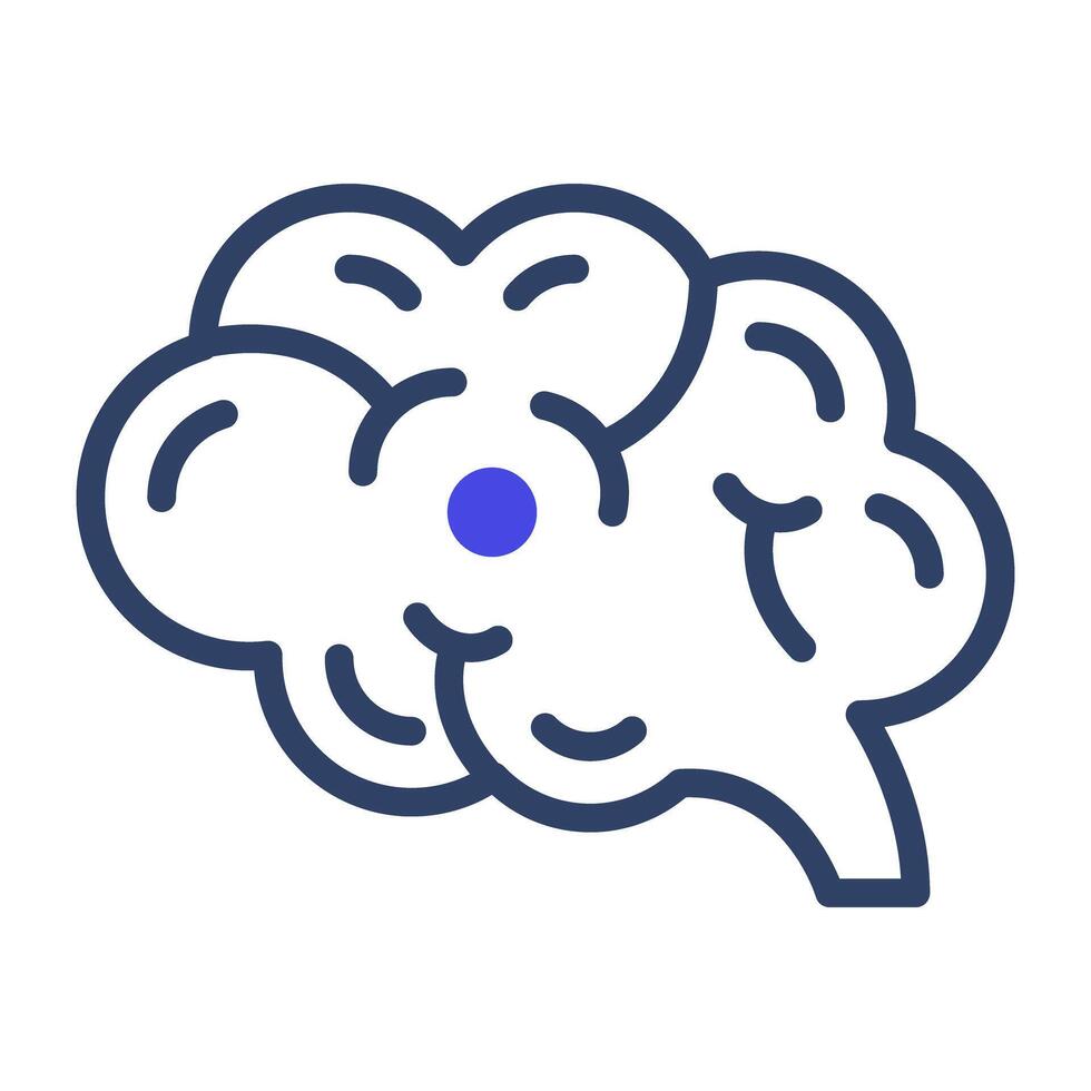un editable diseño icono de cerebro vector