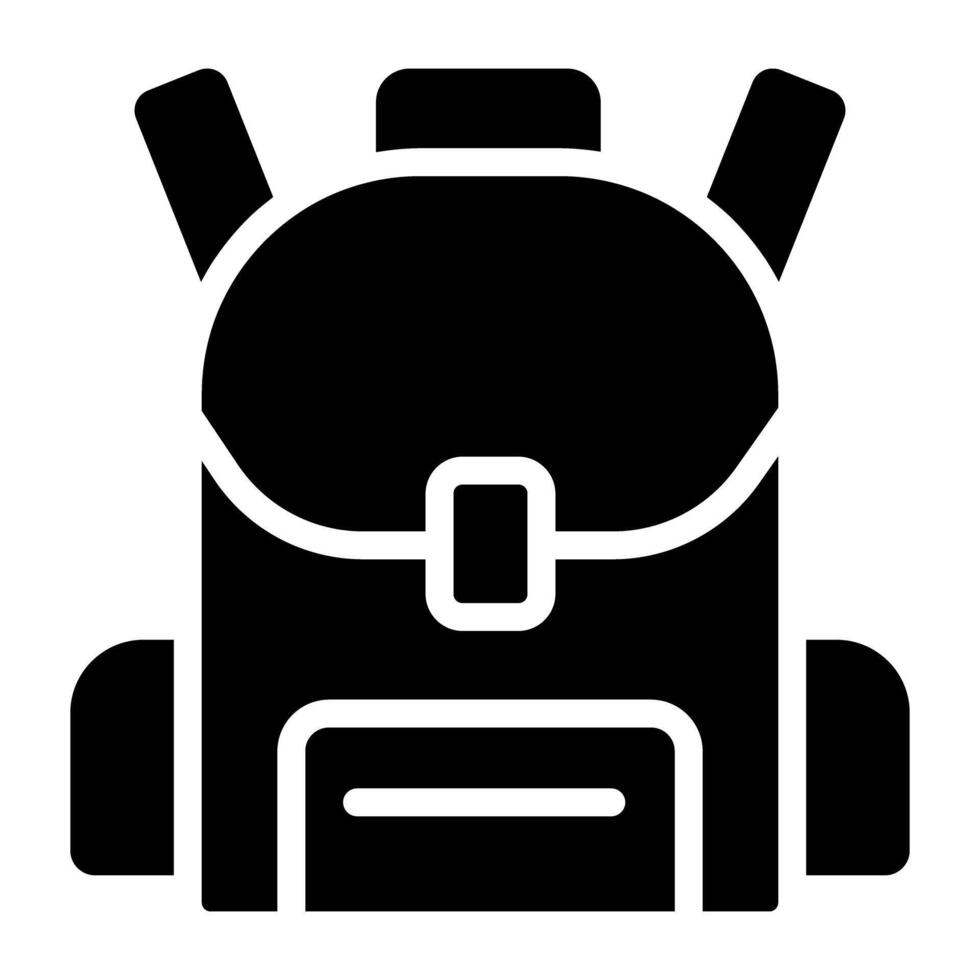 Shoulder bag icon, vector design of backpack