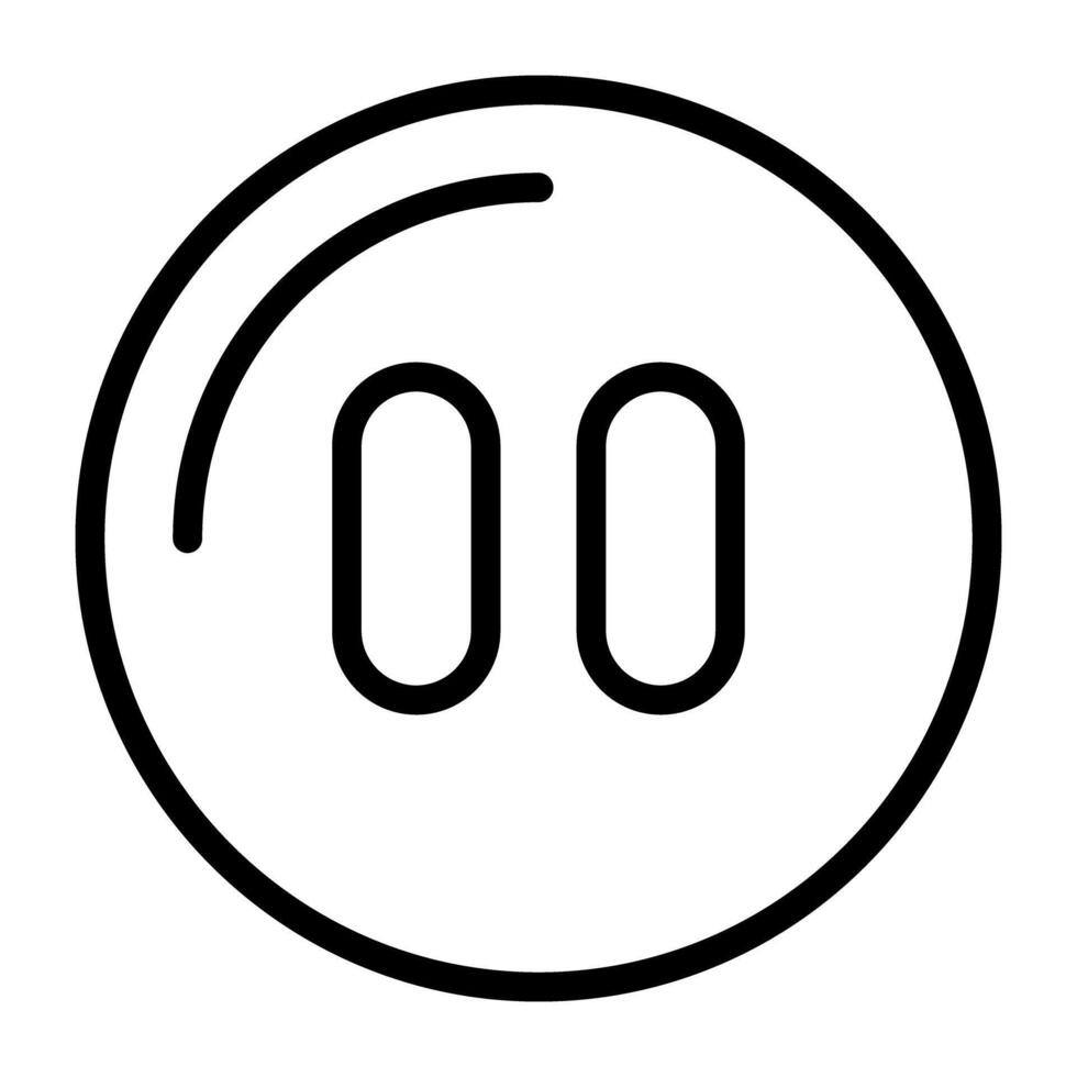 Vector design of pause button