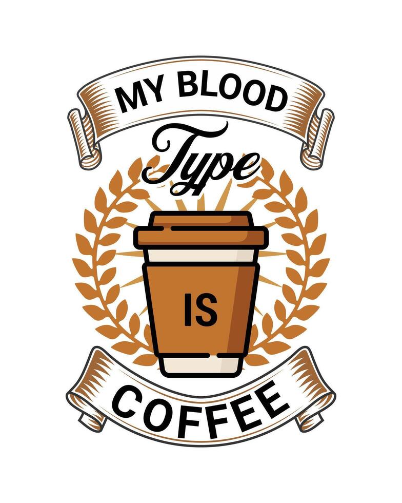 café camiseta diseño, tipografía con gráfico café camiseta diseño vector Arte