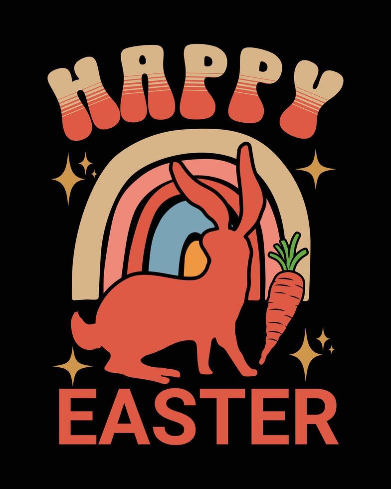 Easter Day T-Shirt Design, Easter Bunny Vector Design