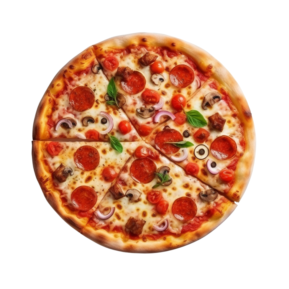 ai genererad pizza klämma konst png