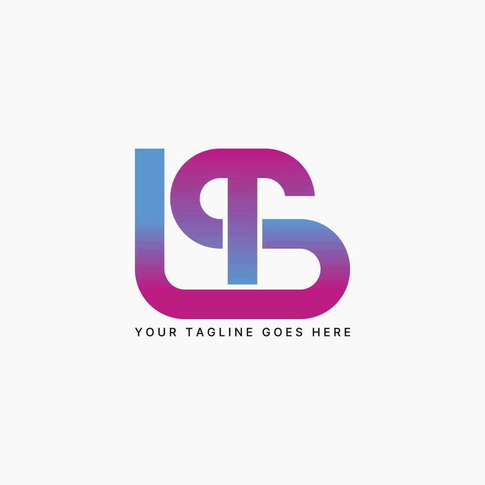 Logo design graphic concept creative premium vector stock sign initial modern LST or LTS font line connected Related monogram sport fitness tech brand