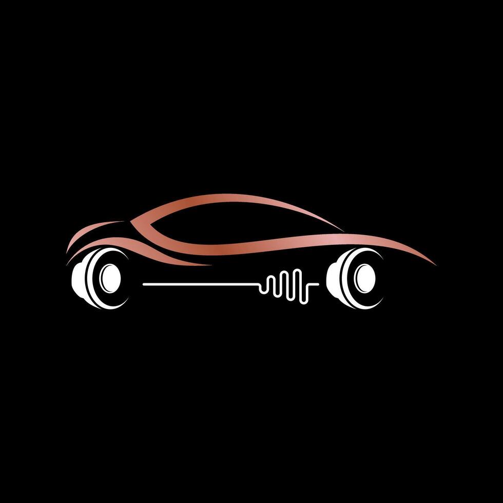 logo diseño gráfico concepto creativo prima resumen icono firmar valores vector línea Arte deporte coche lado sonido sistema. relacionado automotor música rápido tecnología