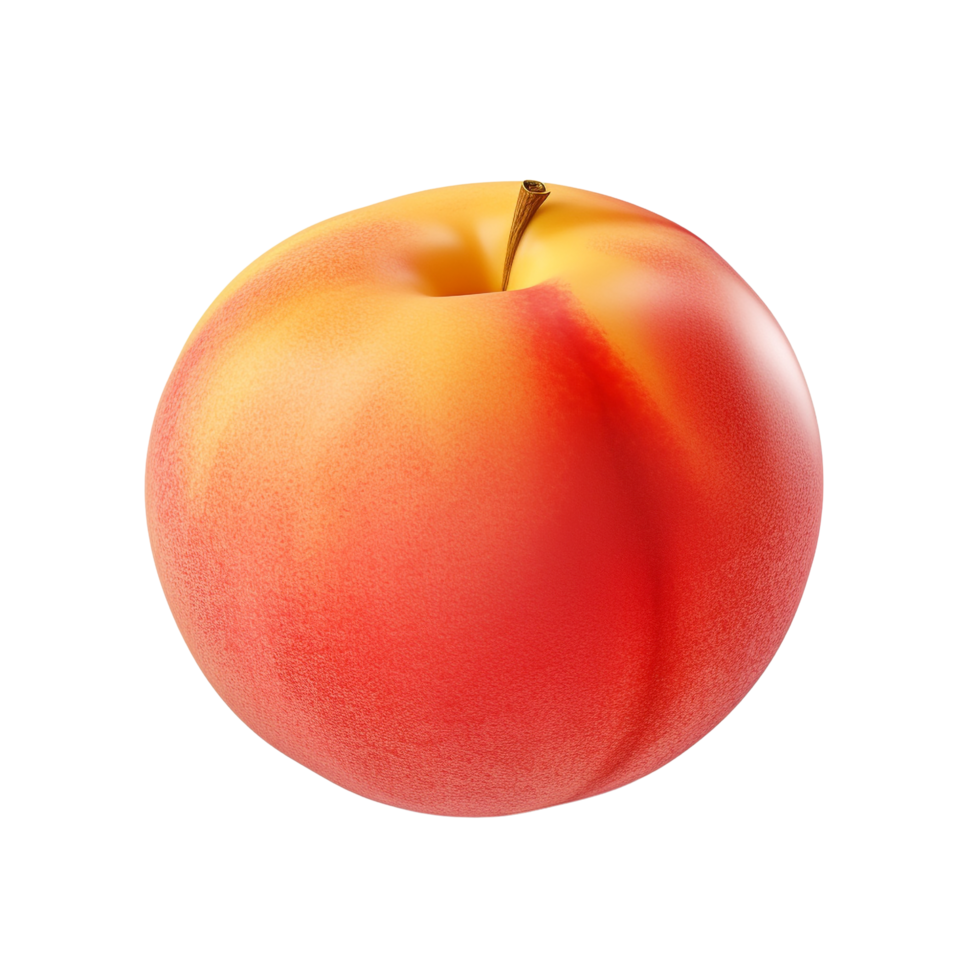 AI generated Peach clip art png