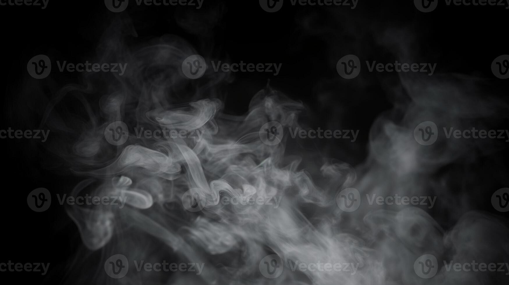 ai generado resumen fumar y niebla en negro antecedentes. creado con generativo ai foto