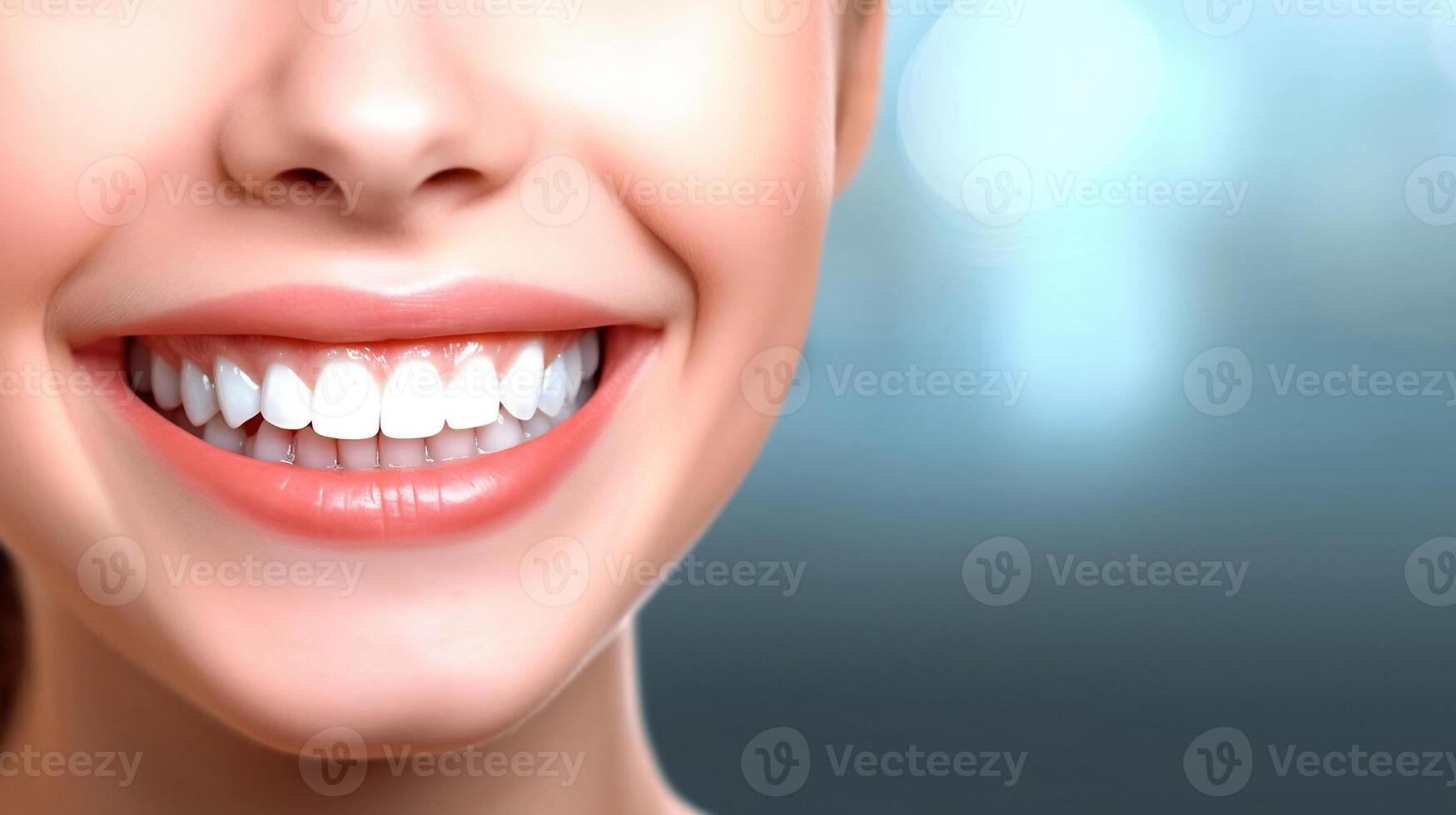AI generated Confident Woman Smiling, Proudly Displaying Her Beautiful. created with Generative AI photo