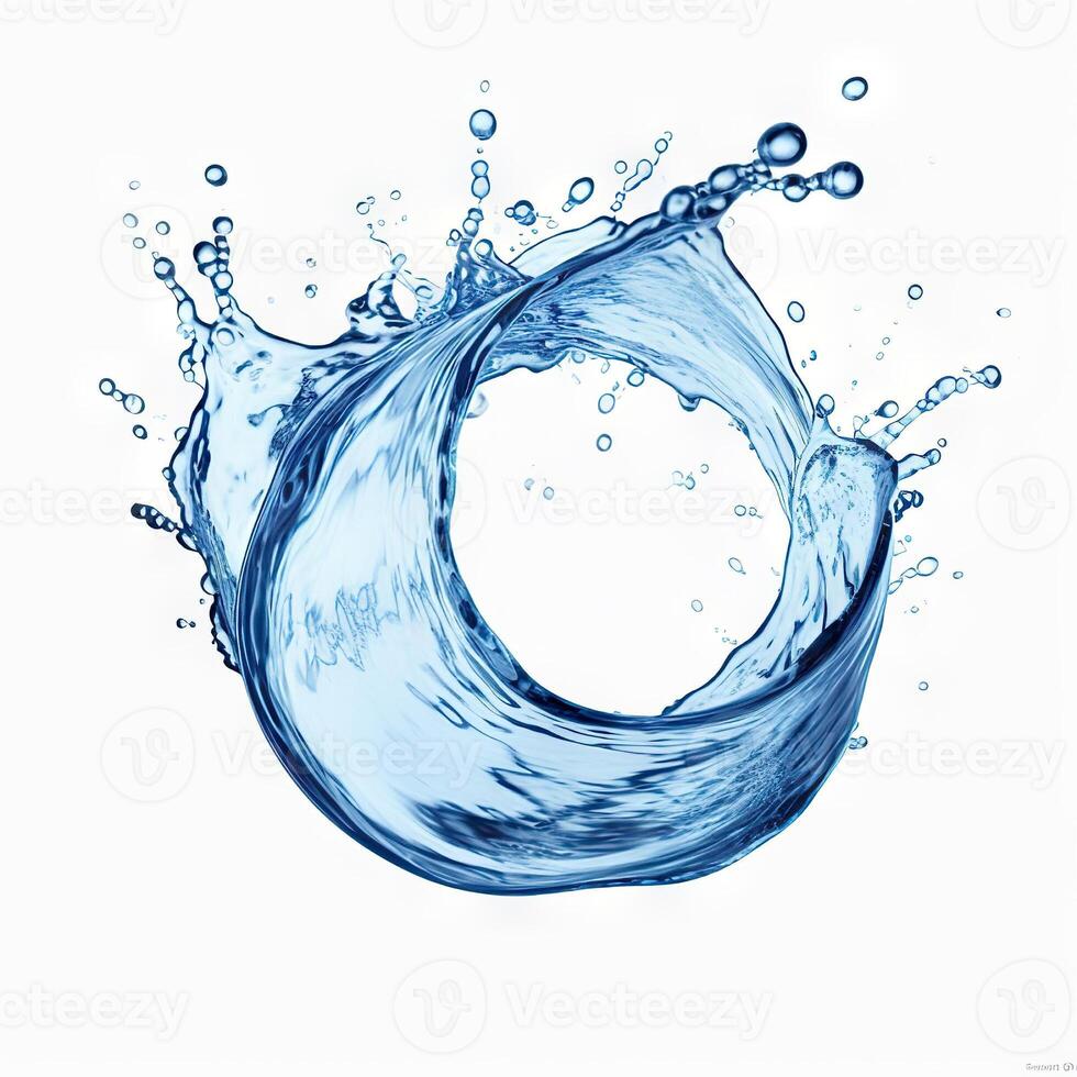 AI generated Dynamic Water Splash Abstract Background for Design Projects. created with Generative AI photo