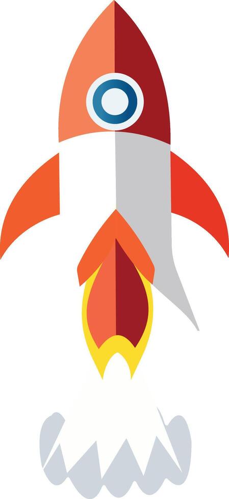 Rocket launch. Business concept. vector