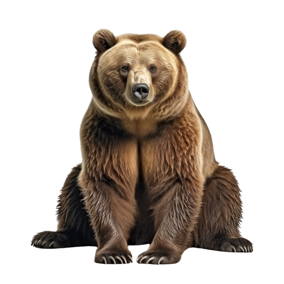 AI generated Bear clip art png
