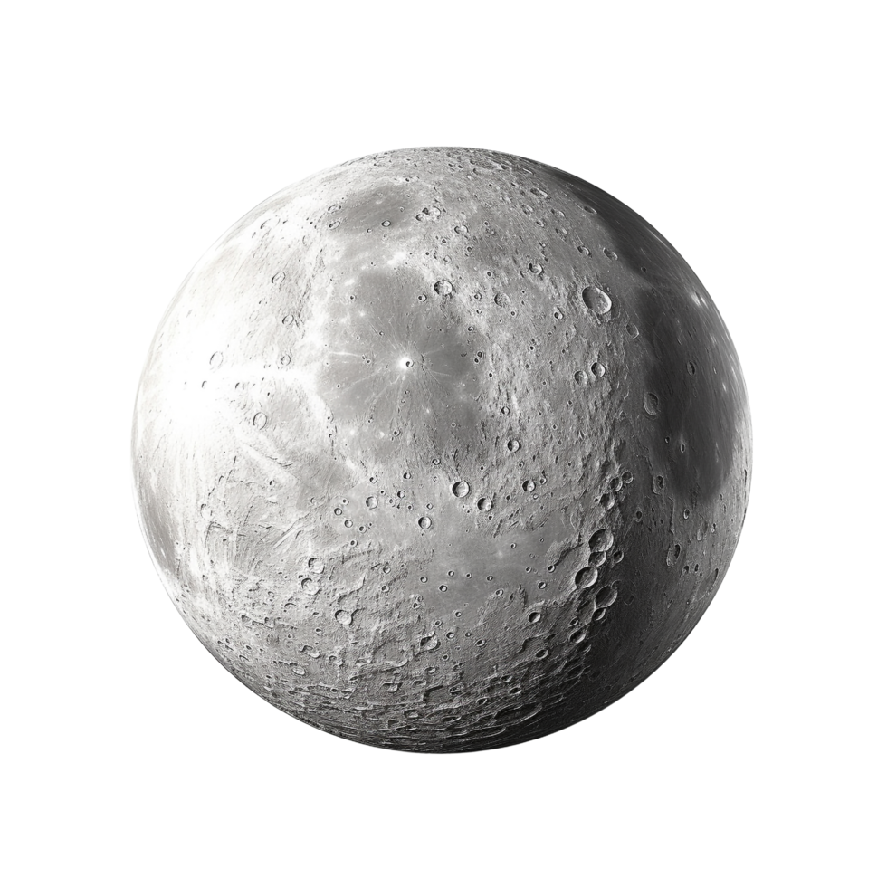 AI generated Moon clip art png
