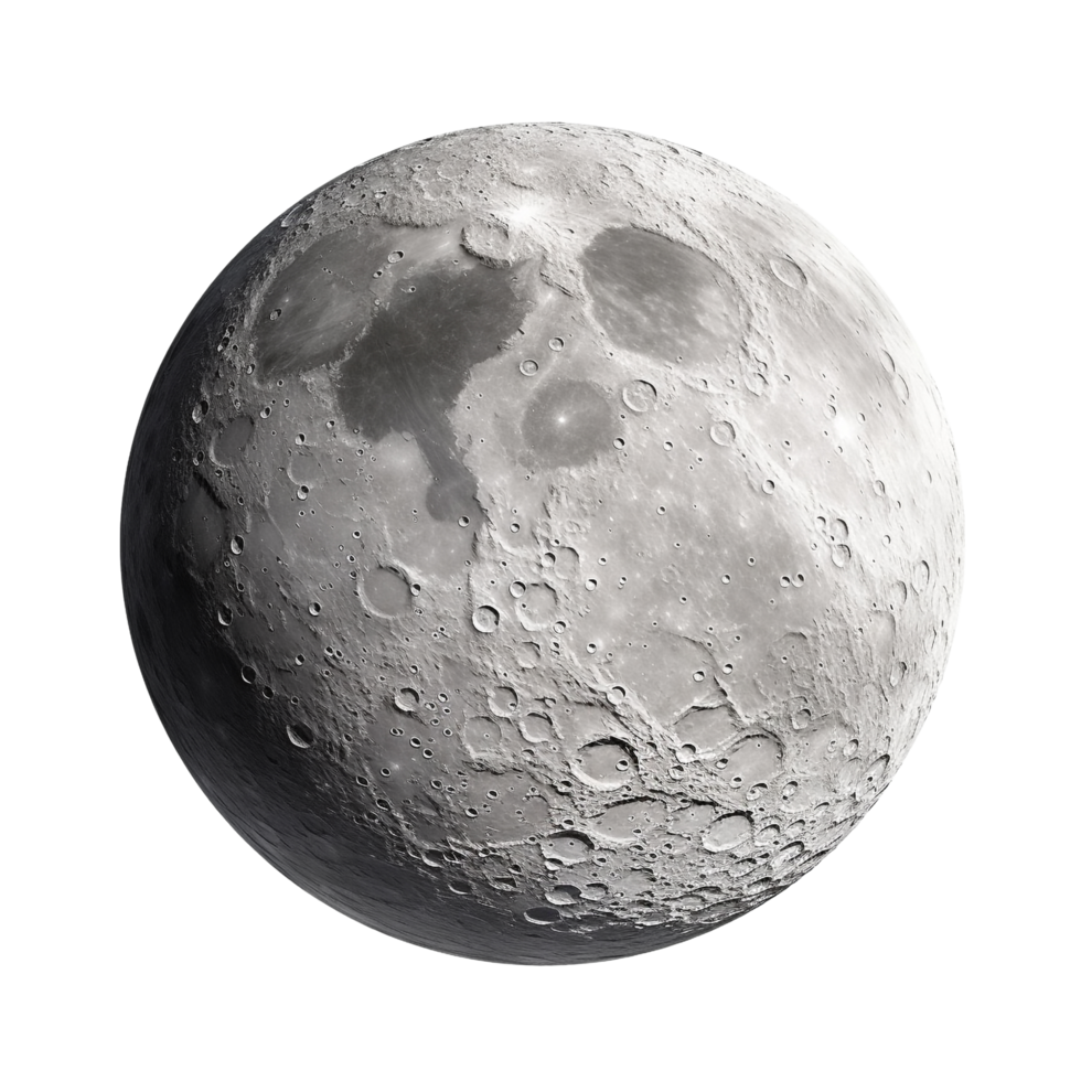 AI generated Moon clip art png