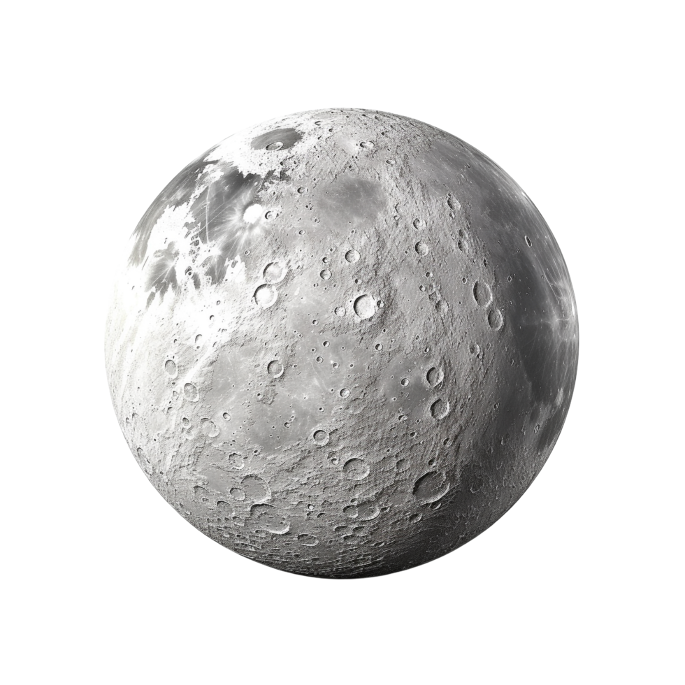 AI generated Moon clip art png