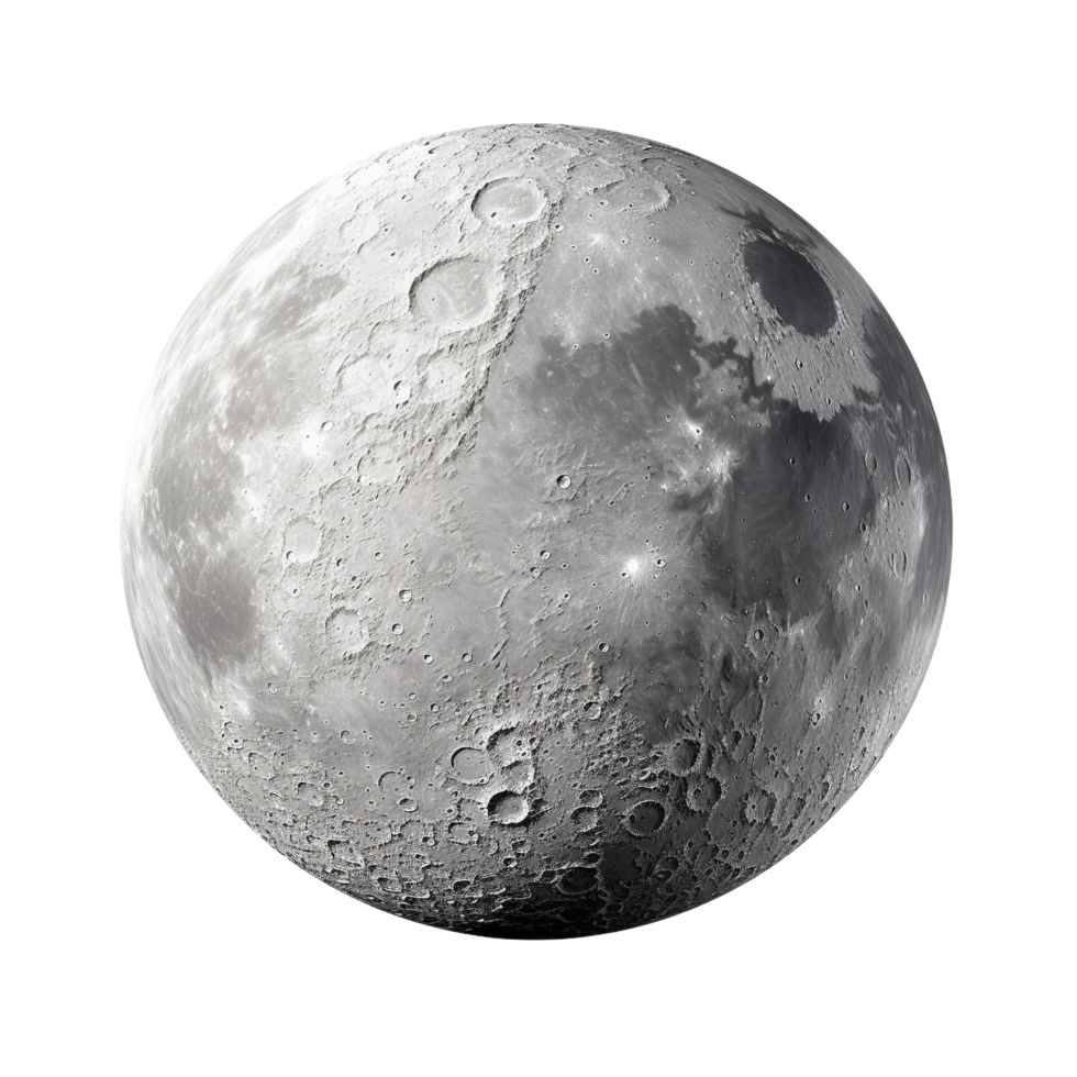 AI generated Moon clip art png