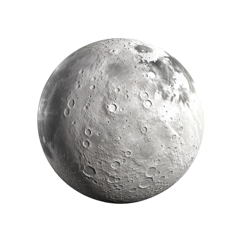 AI generated Moon clip art png