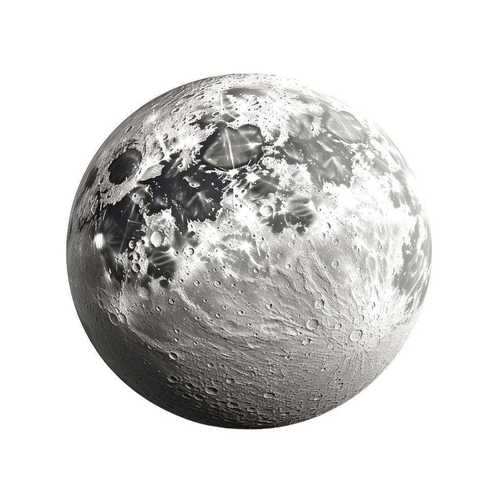 AI generated Moon clip art png