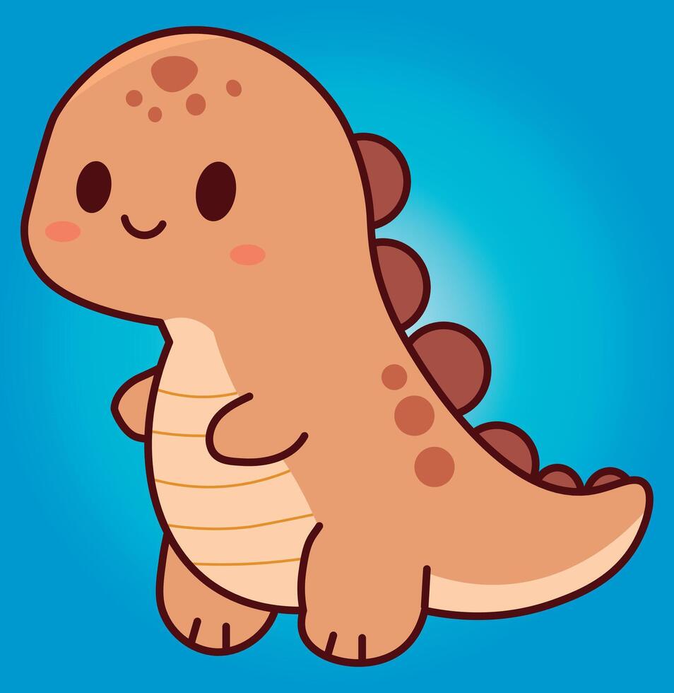Cute dinosaur illustration, pattern, vector, for backgrounds, children's fabric textures vector