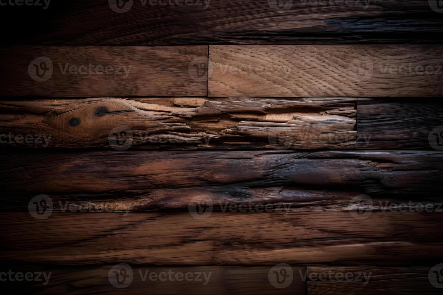 AI generated Elegant and Modern Dark Wood Background Design. created with Generative AI photo