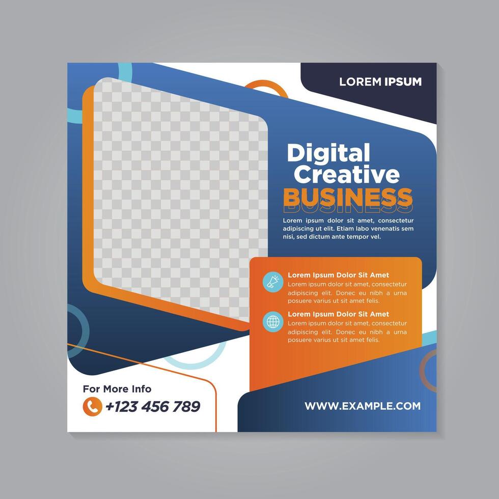 Corporate social media banner template vector