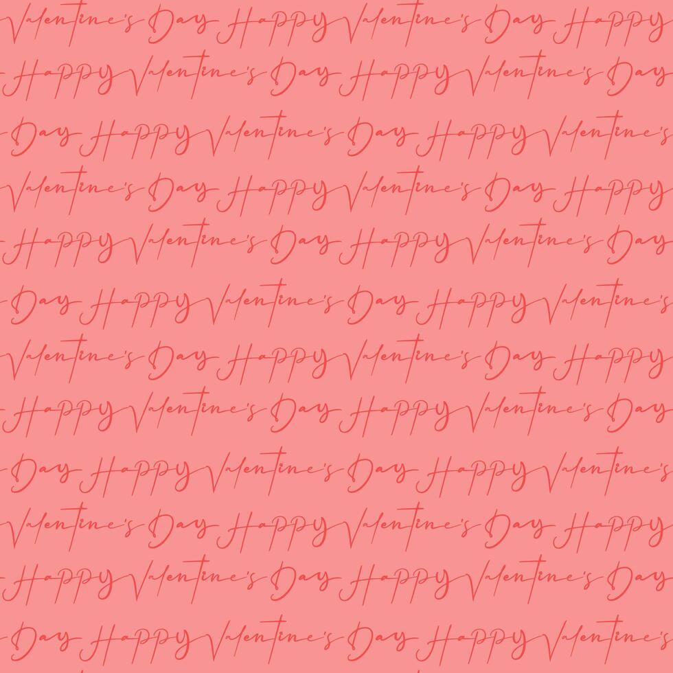 Pink seamless pattern for Valentine's Day with inscriptions. Valentine's Day template for the design of greetings, postcards, invitations, posters, stickers, postcards. Texture with greeting text vector