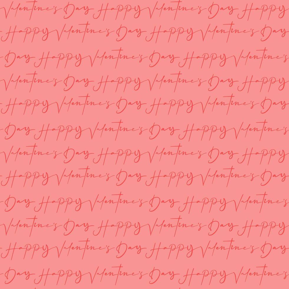 Pink seamless pattern for Valentine's Day with inscriptions. Valentine's Day template for the design of greetings, postcards, invitations, posters, stickers, postcards. Texture with greeting text vector