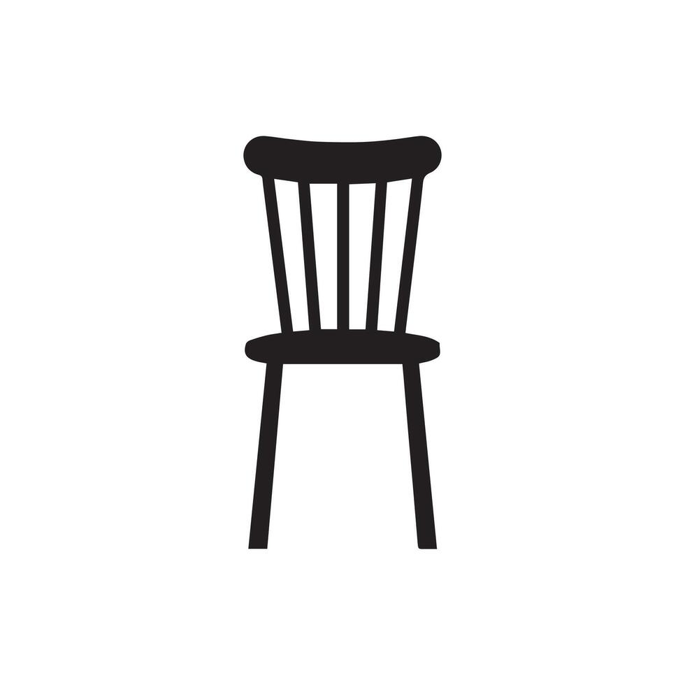 Chair icon. Vector illustration. Isolated on white background.