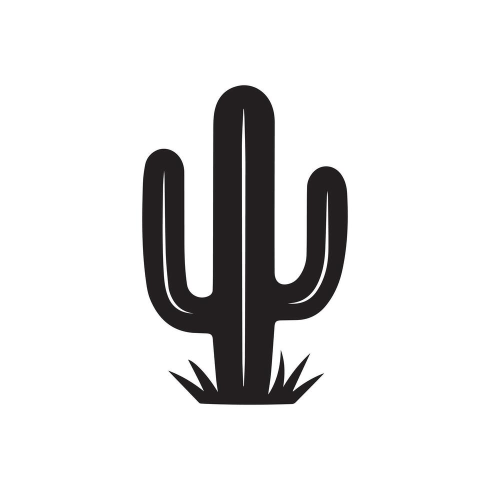 Cactus tree collection flora design vector art.