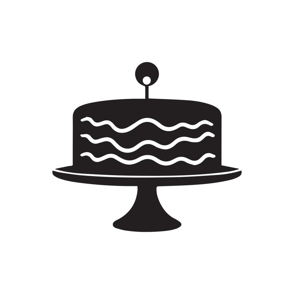 Cake collection flora design vector art.
