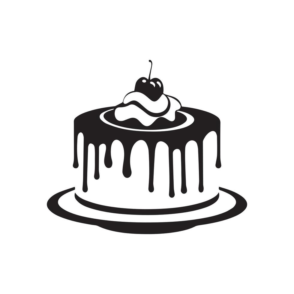 Cake collection flora design vector art.