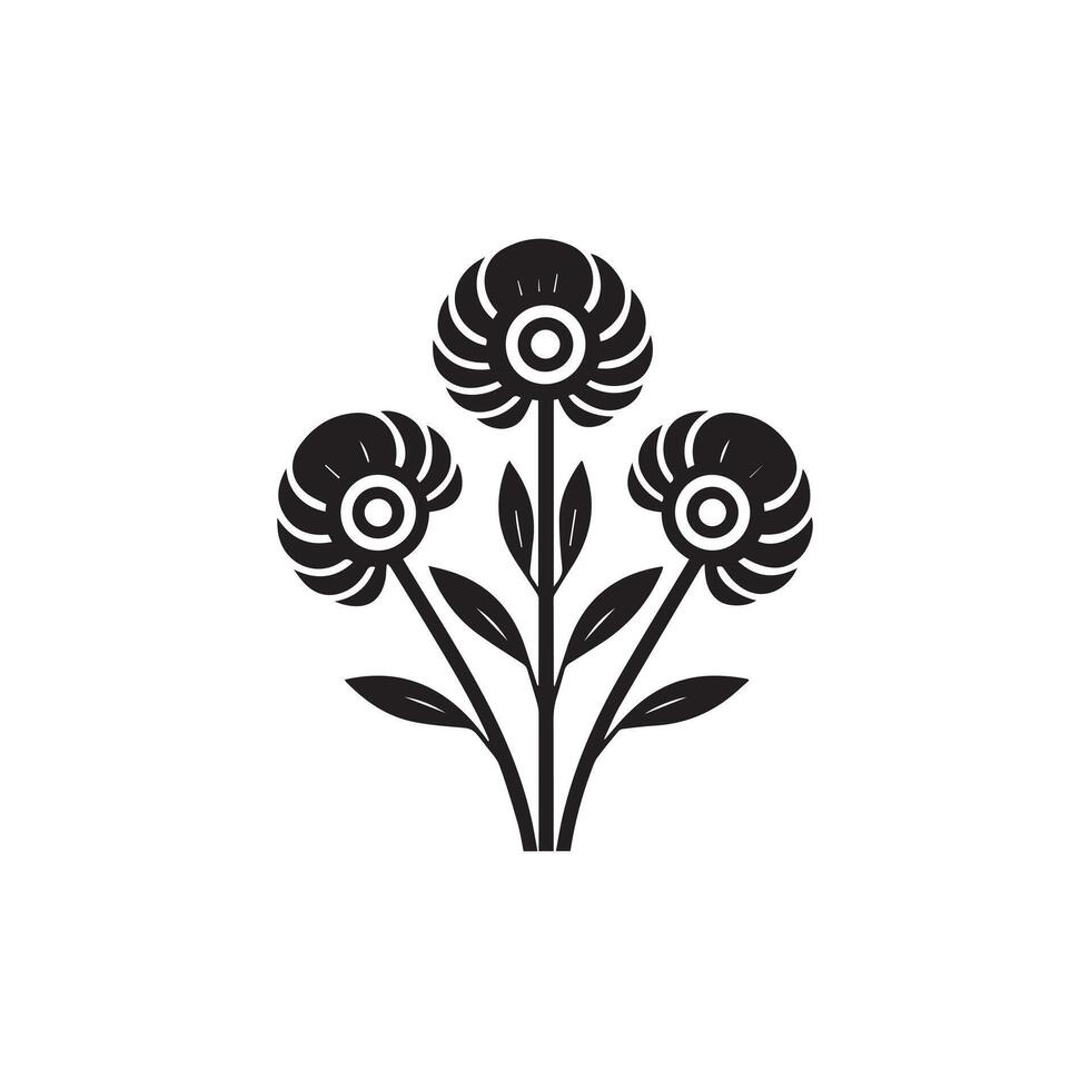 Flower collection flora design vector art.
