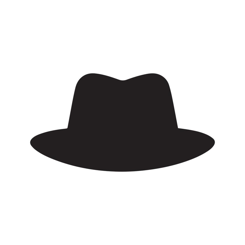 vaquero sombrero icono hombre . negro vector antiguo colección diseño.