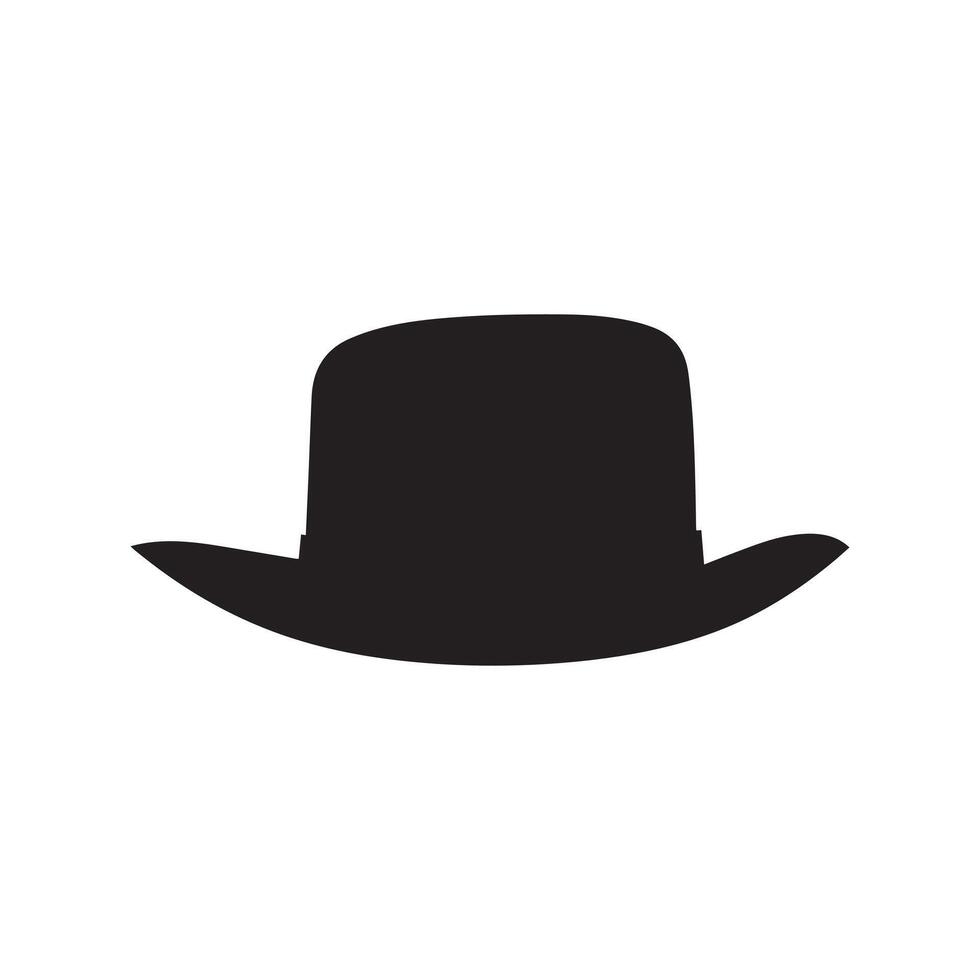 Cowboy hat icon man . black vector old collection design.