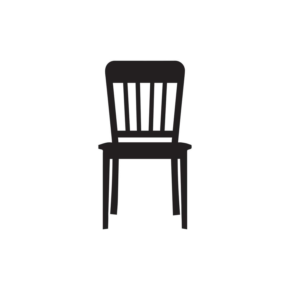 silla icono. vector ilustración. aislado en blanco antecedentes.