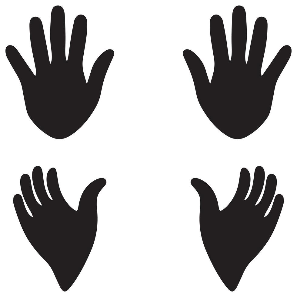 Hand set collection flora design vector art.