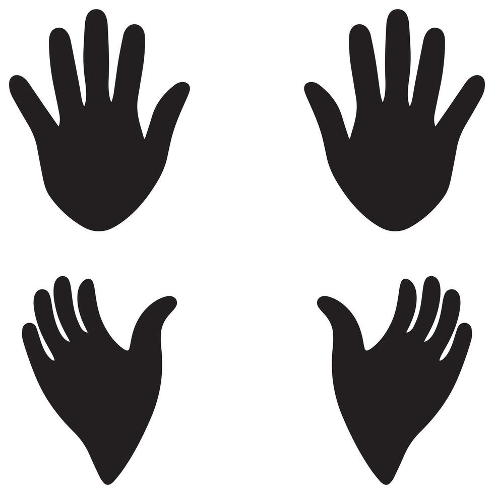 Hand set collection flora design vector art.