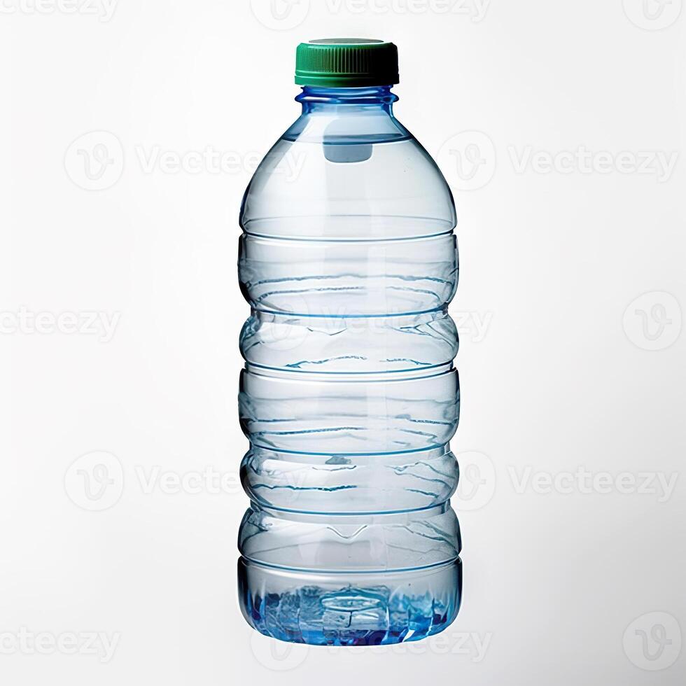 ai generado reciclado el plastico agua botellas un sostenible solución para residuos gestión. creado con generativo ai foto