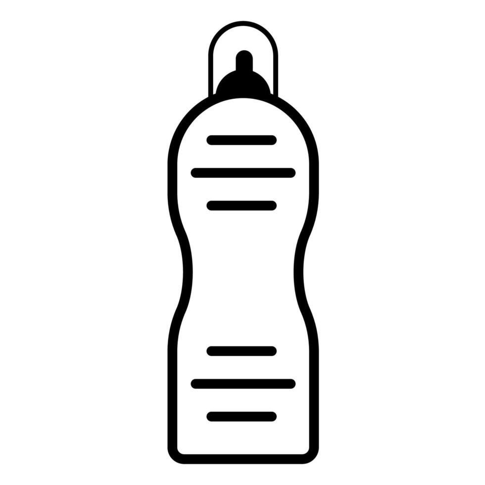 Water bottle, sports bottle those engaged fitness, water healthy lifestyle vector