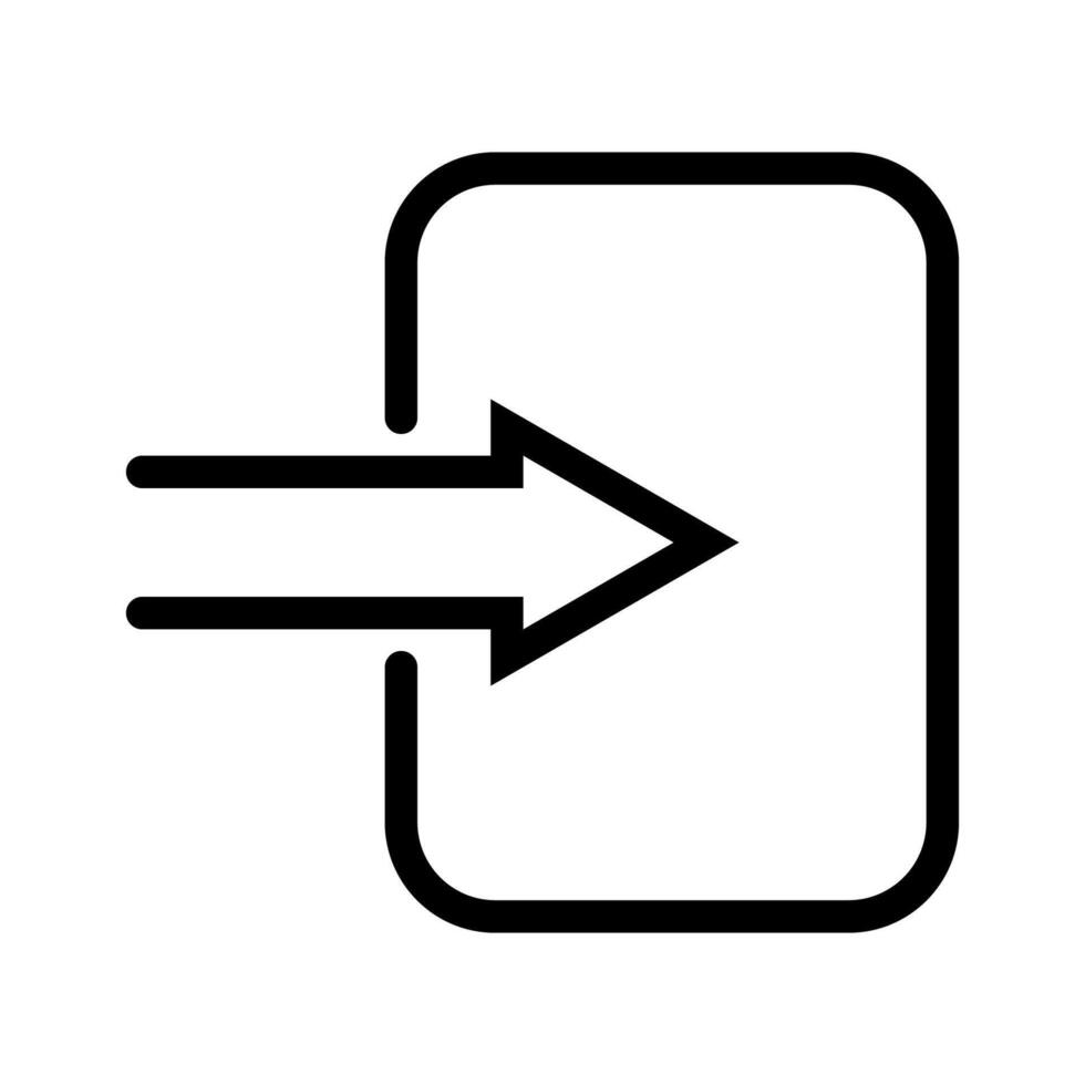 Simple linear paste icon document information insert paste data vector