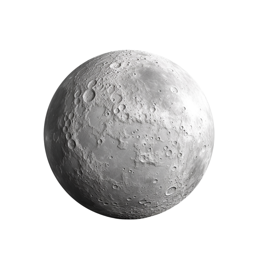 AI generated Moon clip art png