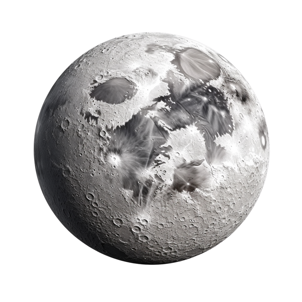 AI generated Moon clip art png