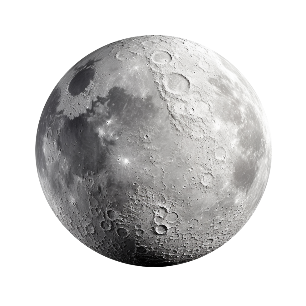 AI generated Moon clip art png