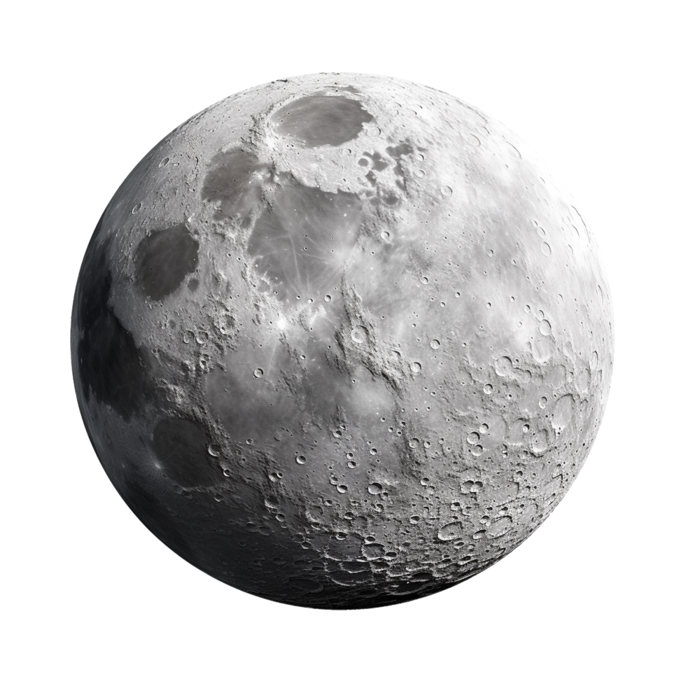 AI generated Moon clip art png