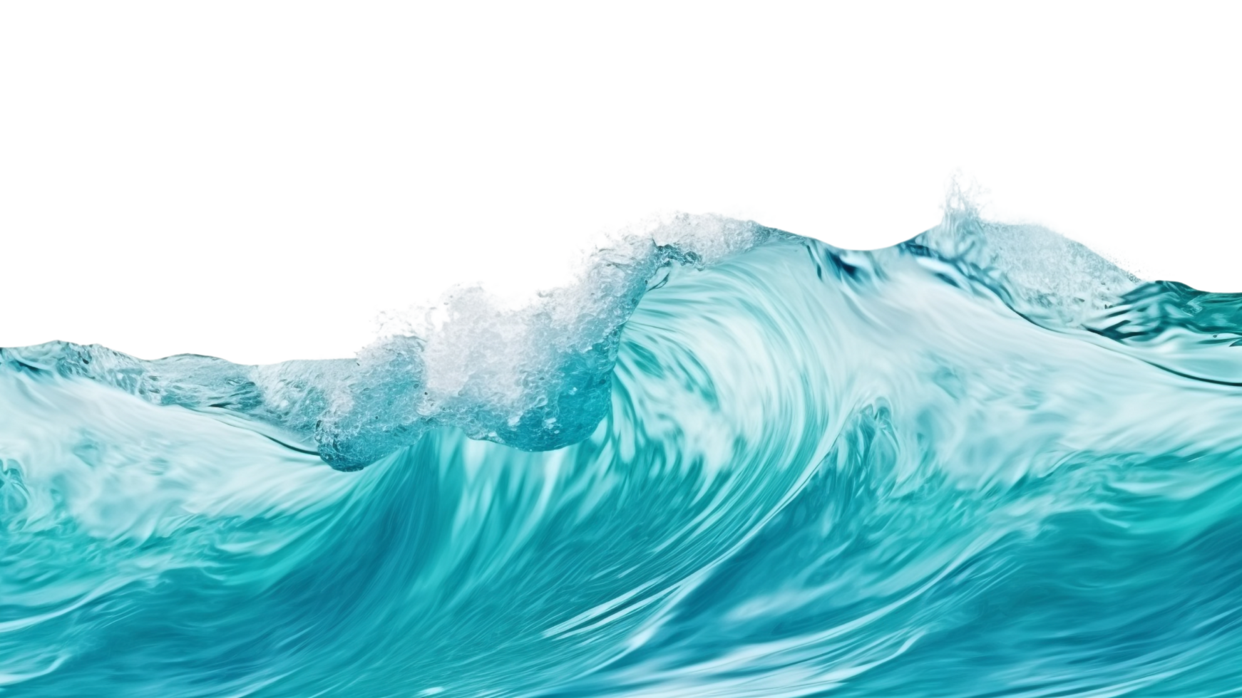 AI generated Sea wave clip art png